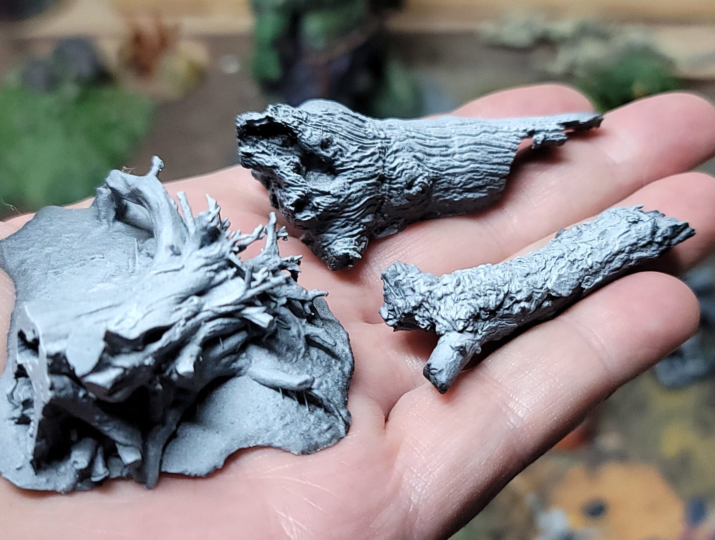 Realistic stumps and logs